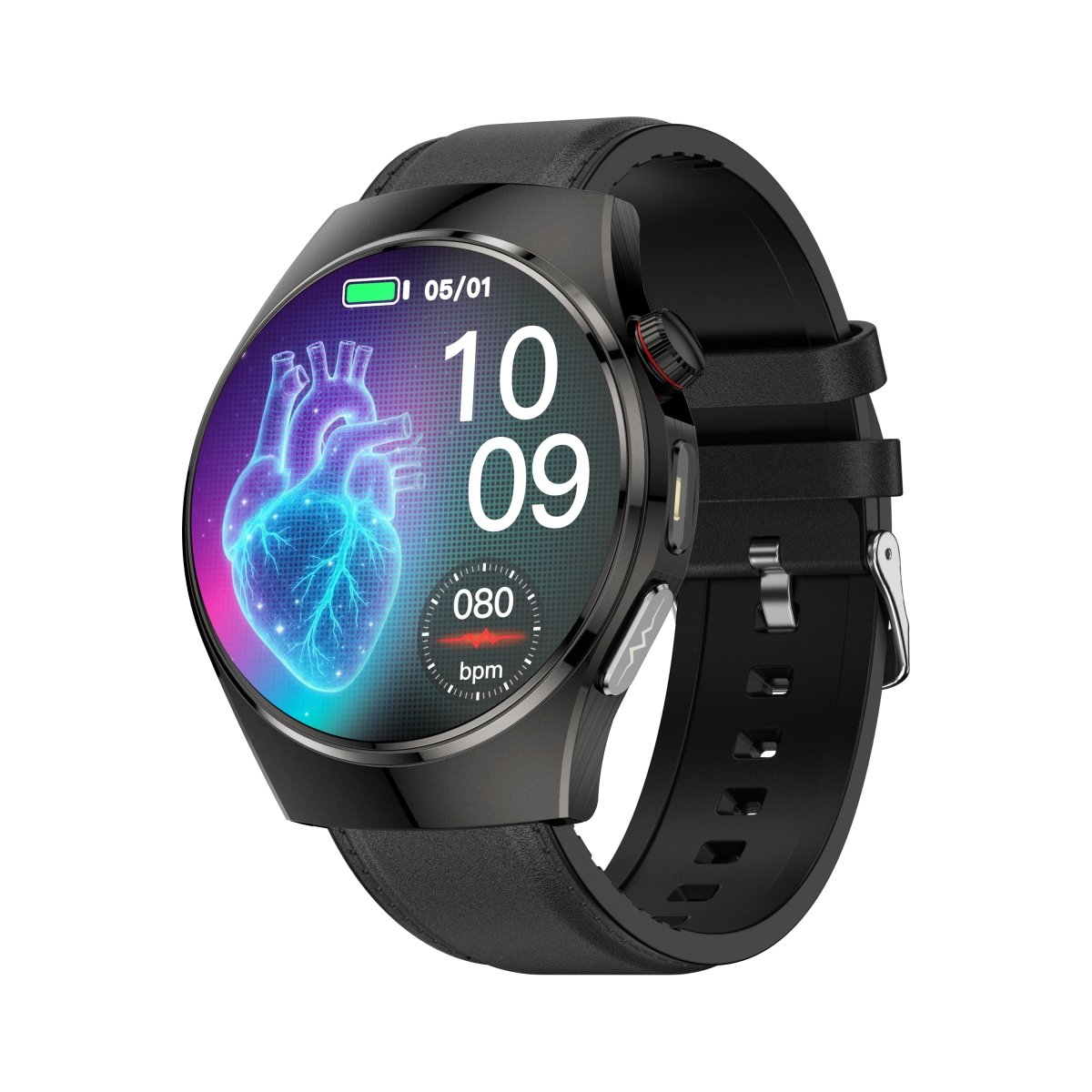 Fatouaw Smartwatch with Advanced ECG + Blood Pressure + Blood Glucose + Uric Acid + Activity Tracking + Emergency - Fatouaw watch