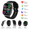 Full-Screen Outdoor Sports Smartwatch with Call Answering & Music Control, AMOLED Touchscreen