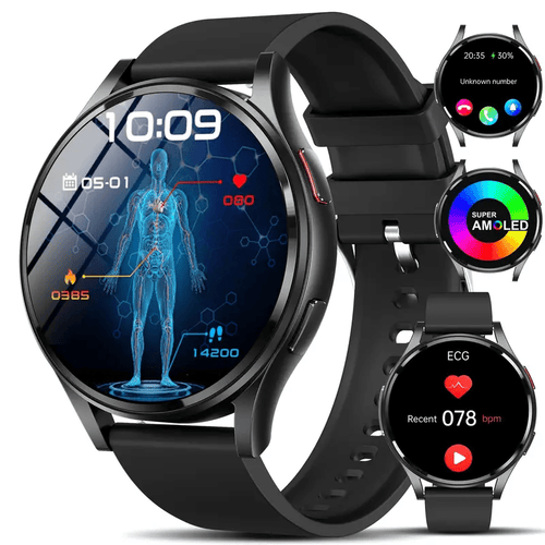 1.43-inch AMOLED Smartwatch with 130+ Sport Modes and AI Voice for IOS and Android - Fatouaw watch