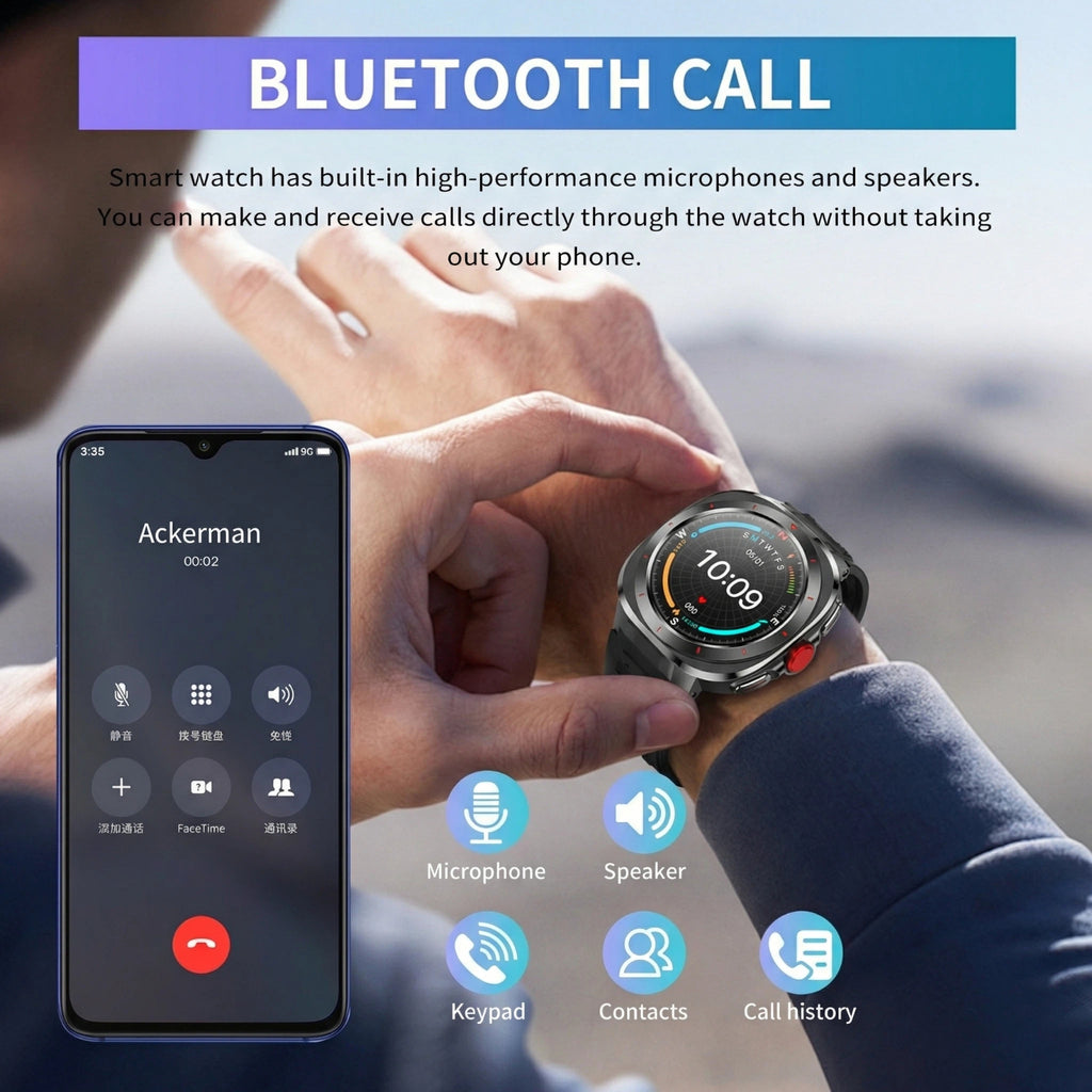 Advanced Sports Smartwatch with Calorie Pedometer and 120 Sports Modes, Perfect for Gifts