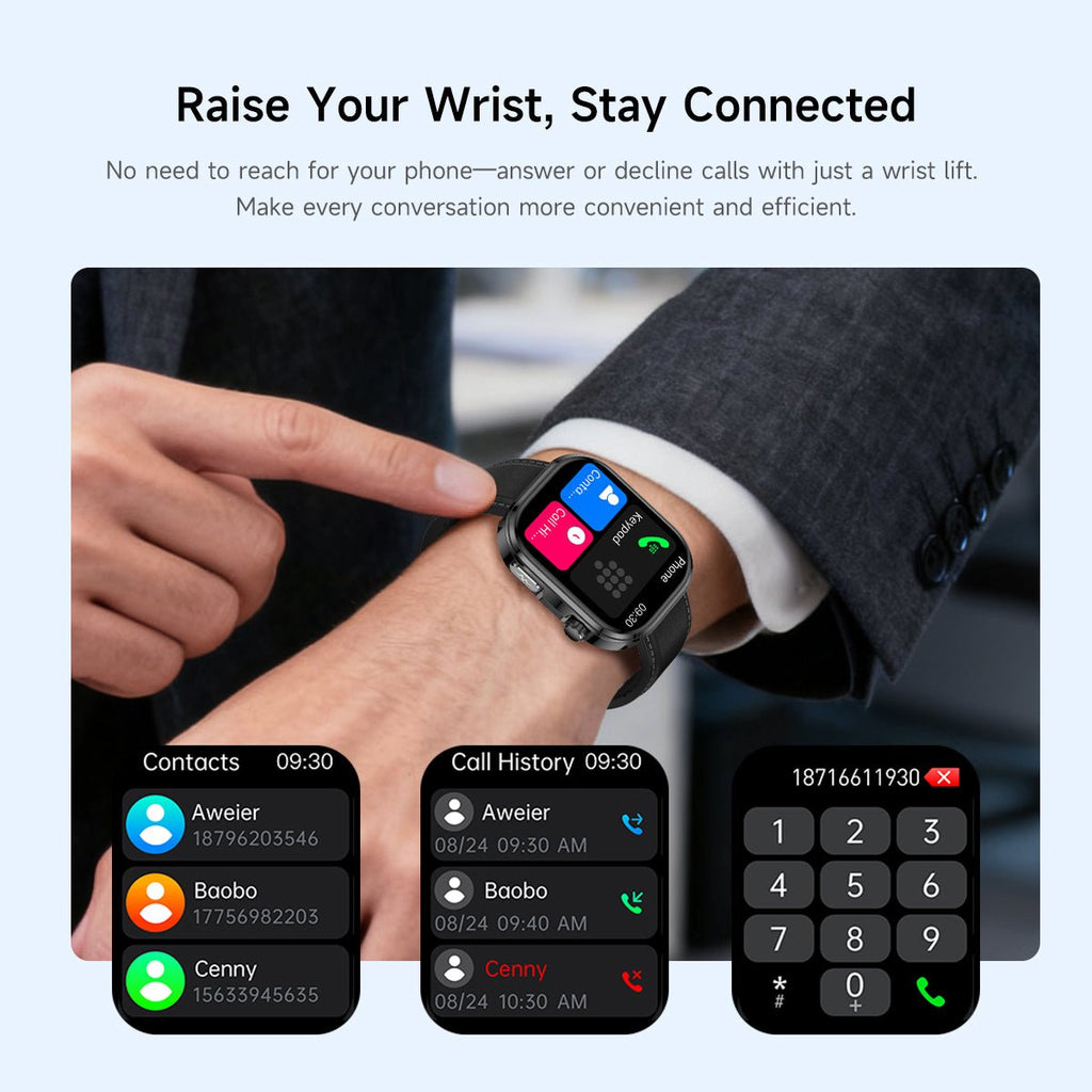 Bluetooth Outdoor Sports Watch with Heart Rate, Sleep, Blood Pressure Monitoring - Fatouaw watch